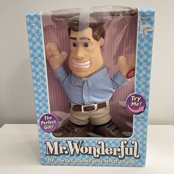 Mr. Wonderful Talking Doll 16 Phrase Interactive Perfect Husband 12" 2003 Vtg - Picture 1 of 8